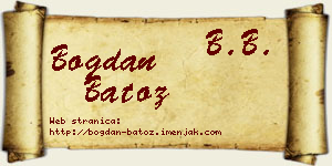 Bogdan Batoz vizit kartica